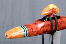 Red Mallee Burl Native American Flute, , , #K20L (28)